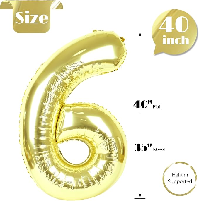 Light Gold 6 Balloon - Image 5