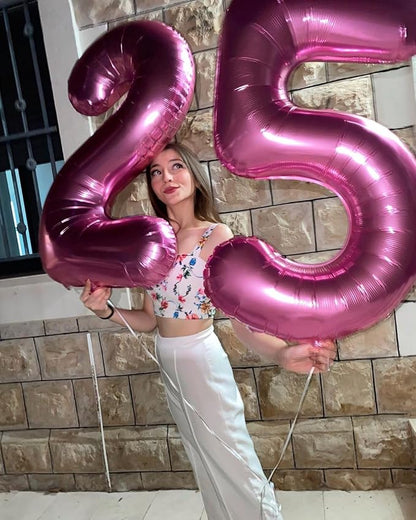 Pink Number 4 Balloon 40 Inch - Image 4