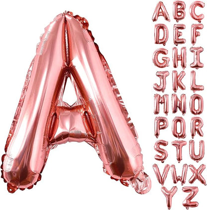 Lovoir 40 Inch Large Rose Gold Letter A Balloons Big Size Jumbo Mylar Foil by Lovoir