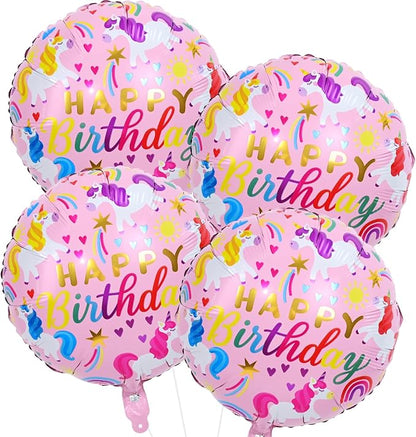18 Inch Unicorn Balloons for Party Decor by Paeyeq