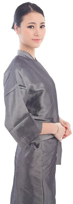 PERFEHAIR Salon Client Gown Robes Cape, Hair Salon Smock for Clients- Kimono Style (Grey)