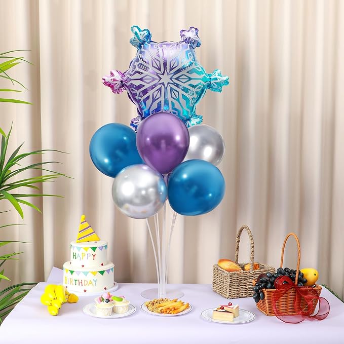 Snow Birthday Party Balloons Stand Kit 2 Sets - Image 4