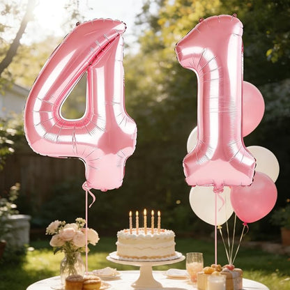 40 Inch Number 41 Balloons for 41st Birthday Party Decorations, 0-100 Jewelry - Image 3