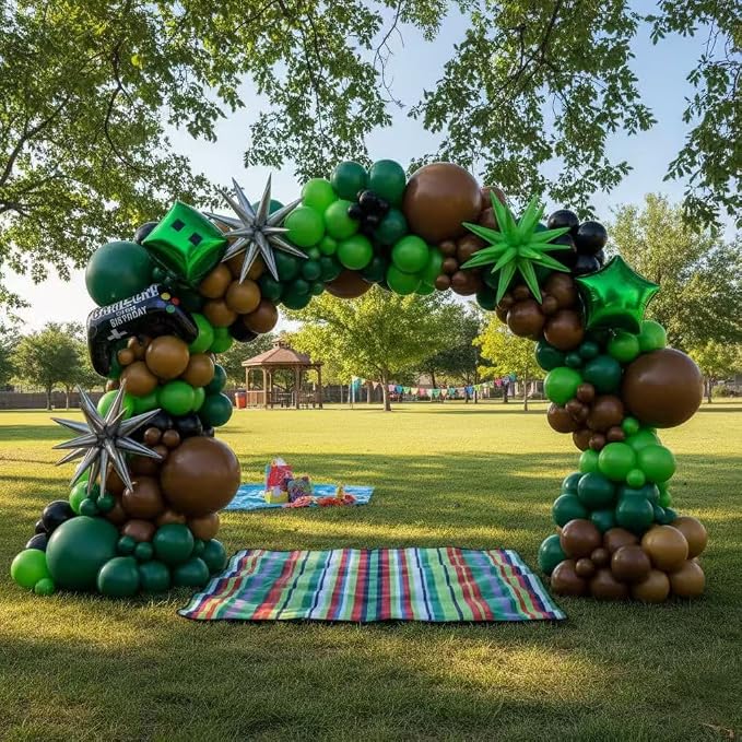 158Pcs Pixel Balloon Garland Arch Kit - Image 3