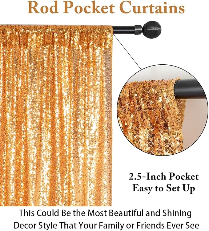 ShinyBeauty Photobooth Background-4FTx7FT-Gold-Sequin backdrops Sequin Fabric - Image 4