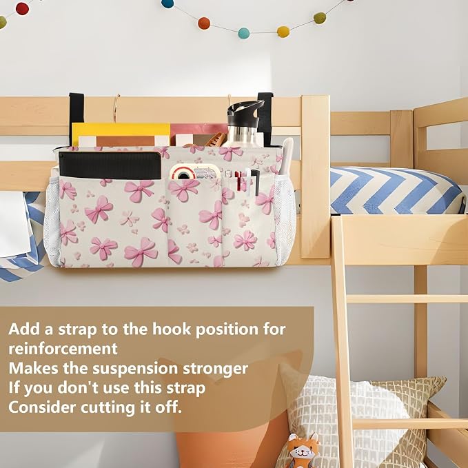 Bedside Caddy Hanging Bunk Bed Caddy Bed Organizer Hanging Pocket - Image 6