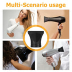 Flat Hair Dryer Nozzle Attachment Concentrator for Quick Even Drying and Heat Protection Professional Salon and Home Styling Accessory