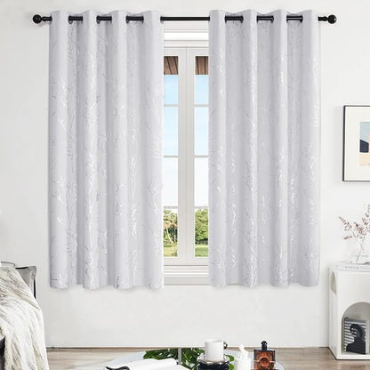Deconovo Living Room Curtains 63 Inches Long, Thermal Insulated, Room Darkening - Image 2
