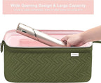 Leudes Hair Tools Travel Bag for Shark Flexstyle Carrying Case Portable Shark Hair Air Wrap Dryer Case Waterproof Dustproof Flat Curling Iron Travel Organizer (Army Green)