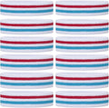 ONUPGO Sweatband Headbands for Men & Women -12PCS Sports Headbands Moisture Wicking Athletic Cotton Terry Cloth Headband for Tennis,Basketball,Football,Gym,Working Out
