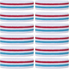 ONUPGO Sweatband Headbands for Men & Women -12PCS Sports Headbands Moisture Wicking Athletic Cotton Terry Cloth Headband for Tennis,Basketball,Football,Gym,Working Out