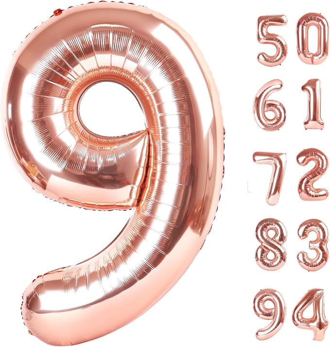 Rose Gold 9 Balloon by IWERP