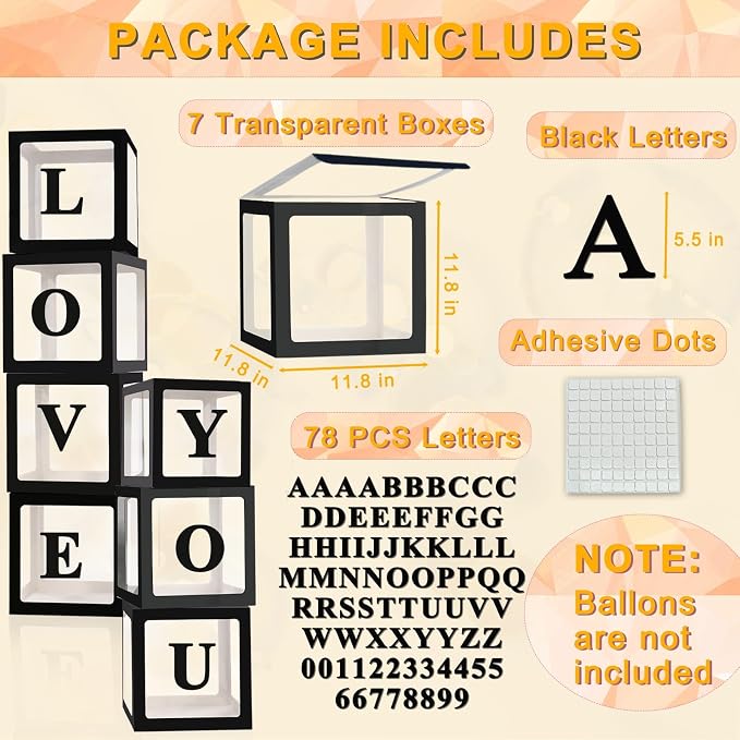 Ledido Transparent Balloon Boxes - Image 2