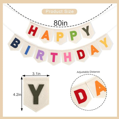 Colorful Happy Birthday Banner - Image 2
