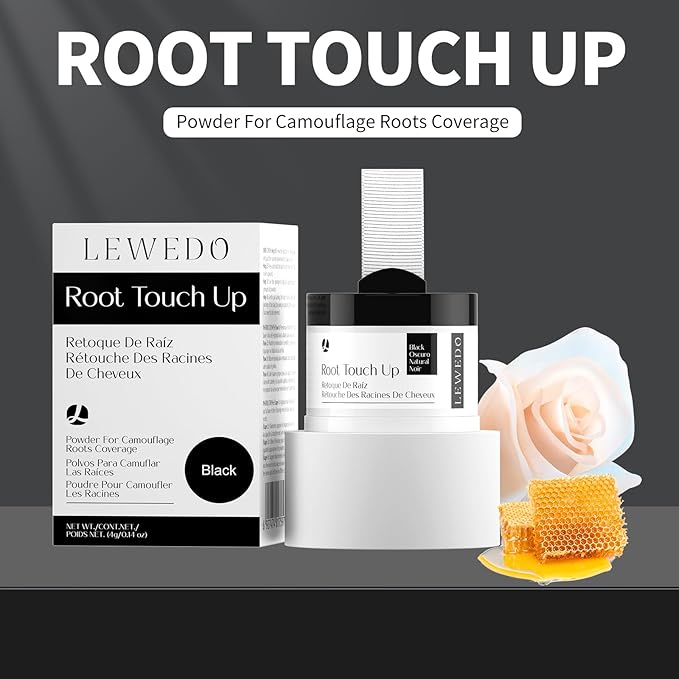 Hairline Powder 24H Stain-Proof, Root Touch Up Hair Color for Gray Coverage,Bald Spot Concealing Hair Shadow Powder for Women & Men,Natural-Looking (Medium Brown)