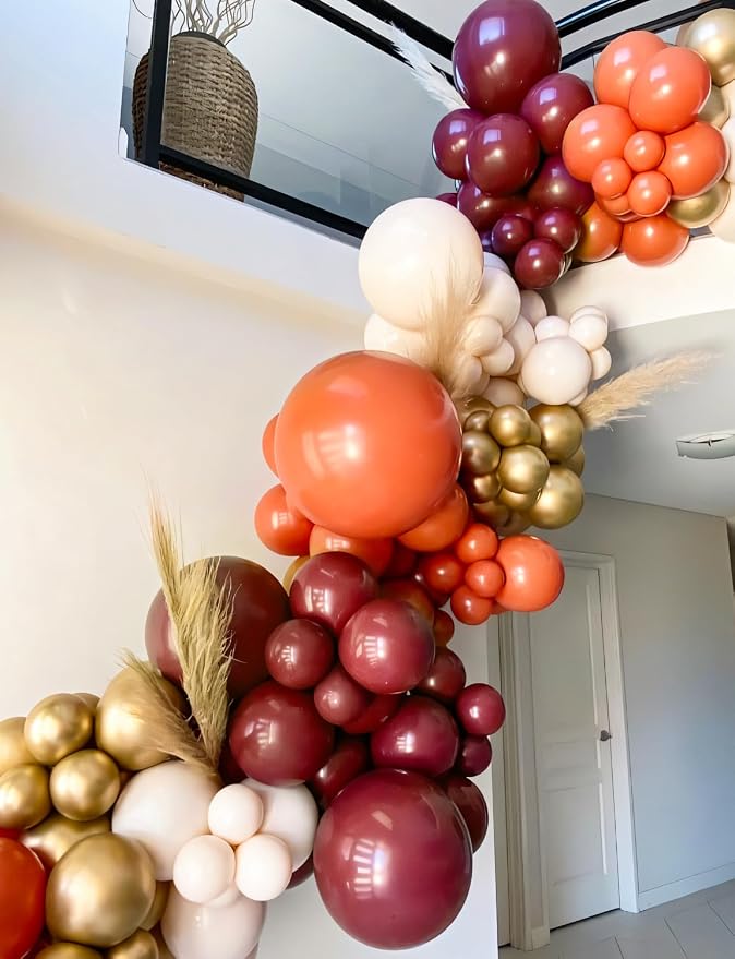 Fall Balloons, 12 Inch Thanksgiving Balloons Set - Image 3