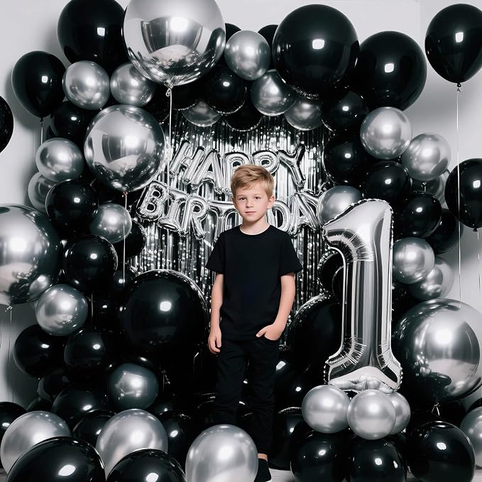 110pcs Black Balloon 12 inch - Image 4