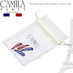 Camila Paris CP1330H French Hair Barrettes Clips, Snap Hair Slides Clic Clac for Women, Styling Girls Side Slide-in Metal Snap Pin Hair Accessories for Women. Strong Hold, No Slip Grip, Made in France