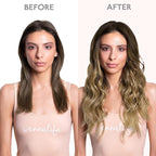 WENNALIFE Clip in Hair Extensions, 150g 22 Inch 9pcs Ombre Walnut Brown to Ash Brown and Bleach Blonde Human Hair Extensions Thicker Clip in Hair Extensions Real Human Hair Clip Set Double Weft