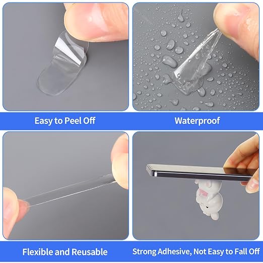 JANYUN 280 Pcs Mounting Putty, Double Sided Sticky Dots Clear Poster Putty | - Image 6