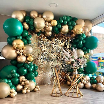 Voircoloria 130pcs Dark Green Balloons Garland Arch Kit, 18 12 10 5 Inch | - Image 9
