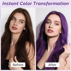 Purple Temporary Hair Color Spray, SOVONCARE Natural Hair Wax Dye Spray for Kids Halloween, Christmas Party, Cosplay -On 1-Day Washable 120ML