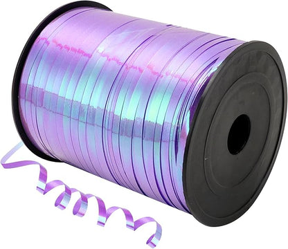 500 Yard Iridescent Purple Curling Ribbon, 1/5" Wide Holographic Christmas by Unknown