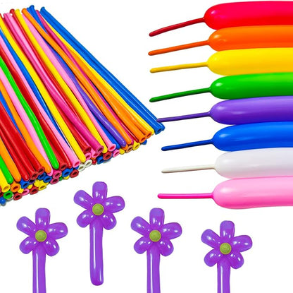 Purple 260 long Balloons 100 Pack Purple Modeling Long Magic Balloons - Image 5