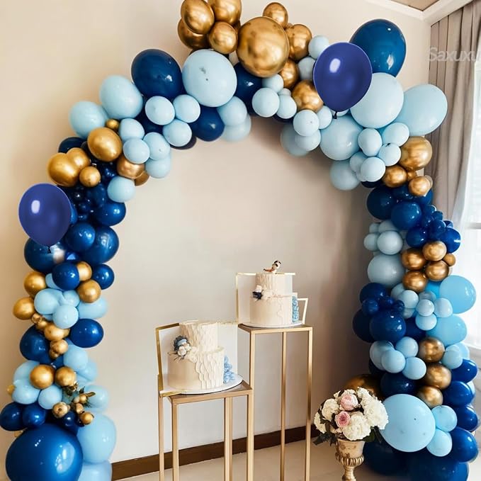 Blue And Gold Balloon Arch Kit - Image 7