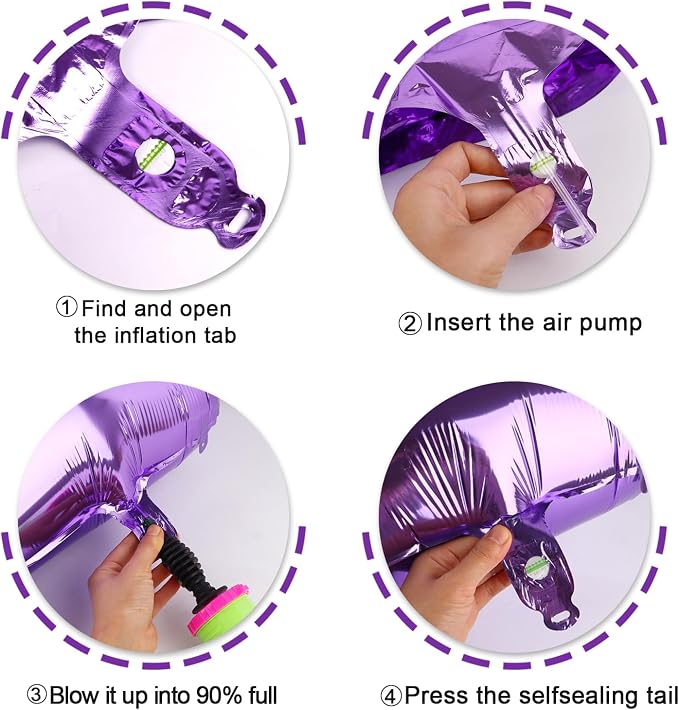 Jumbo Purple Number 11 Balloon 40 Inch, Mylar Foil Number 11 Balloons - Image 3