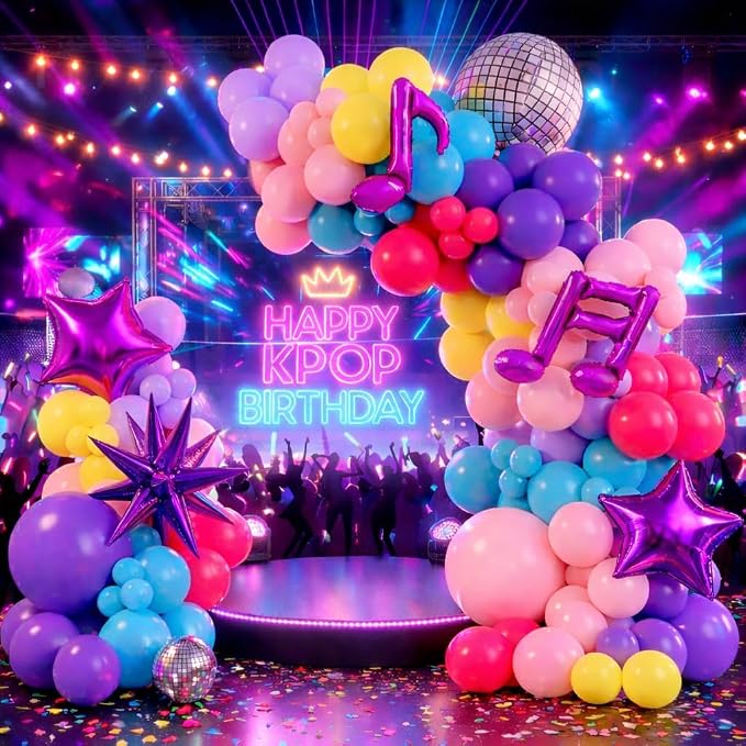 162Pcs Kpop Music Theme Party Decorations - Image 4