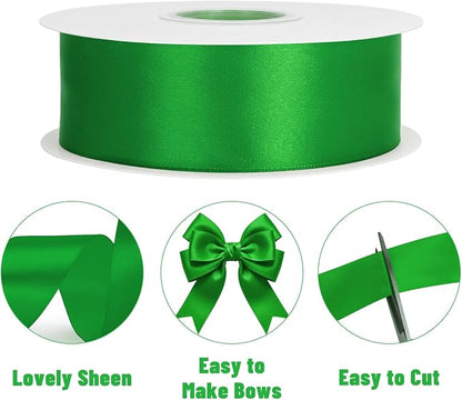 KINGLAKE Emerald Green Satin Ribbon - Image 3