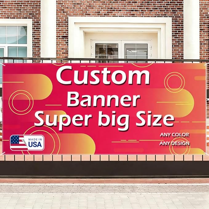 Custom Banner Personalized Backdrop Sign Large Size | Customize Flag Poster - Image 2