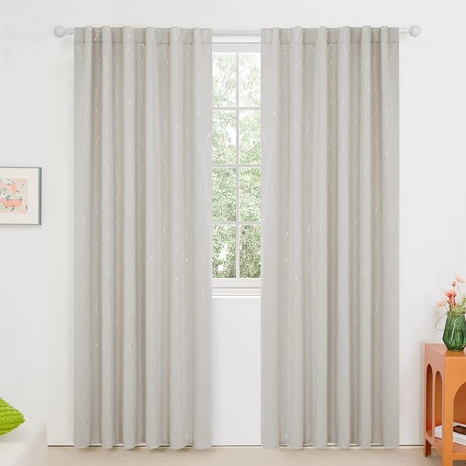Deconovo Blackout Back Tab Curtains - Image 2