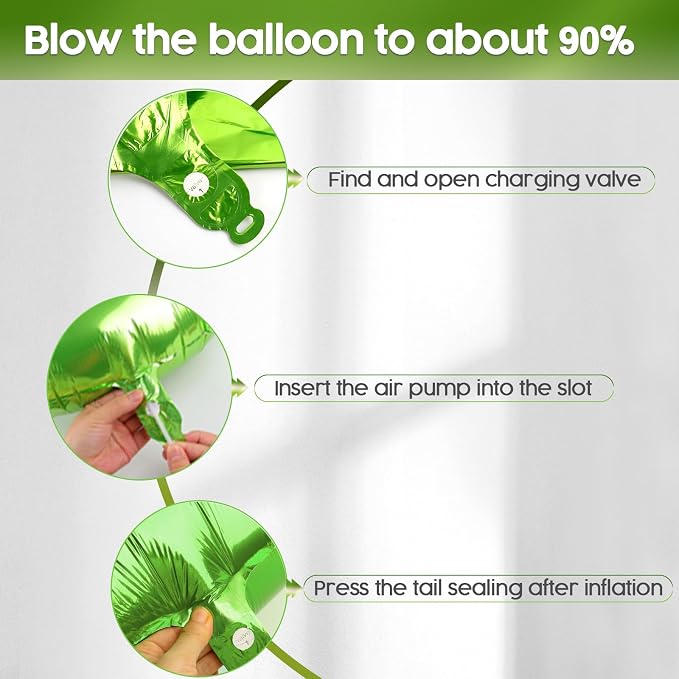2 Balloon - Light Green Birthday Number Balloons, 40 Inch Party Decorations | - Image 6