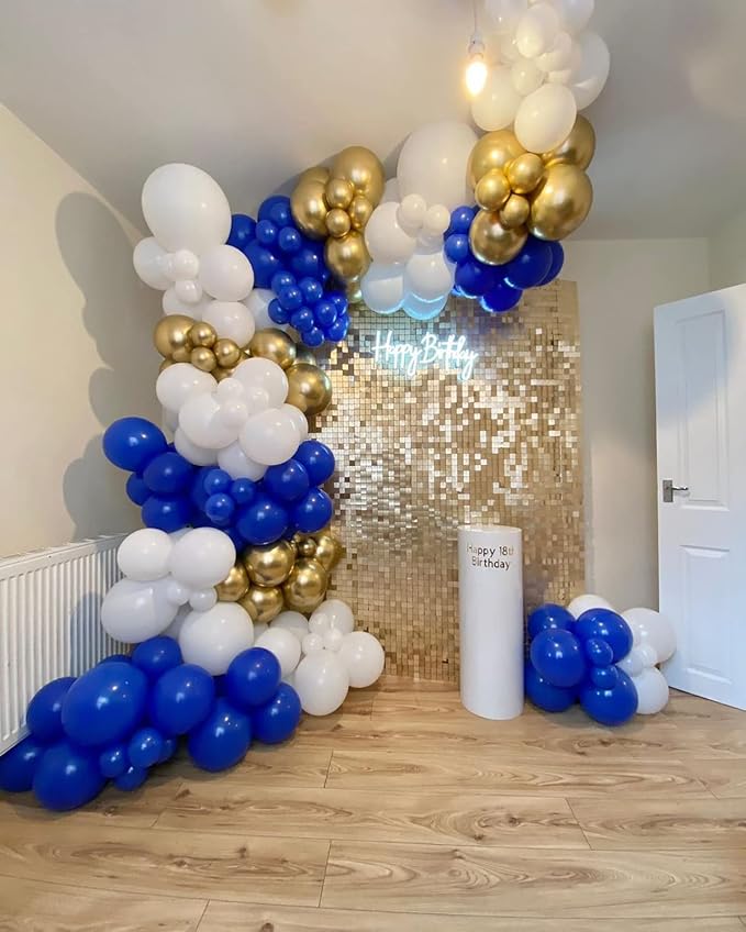 FOTIOMRG 110pcs Royal Blue Balloon Garland Arch Kit, 18 12 10 5 inch Royal Blue - Image 9