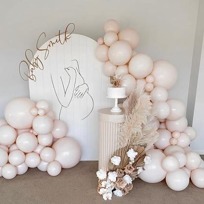 Voircoloria 110pcs Blush Nude Latex Party Balloons, 12inch | - Image 8