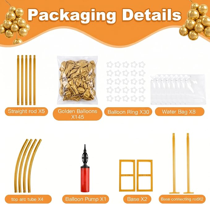 Balloon Arch Stand Kit Set - Image 2