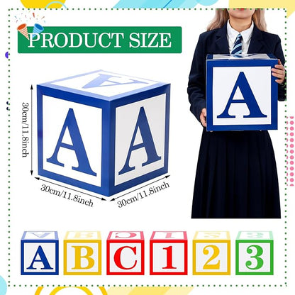 Kolldenn 6 Pcs ABC 123 Decorations Back to School Party Decoration Cartoon - Image 2