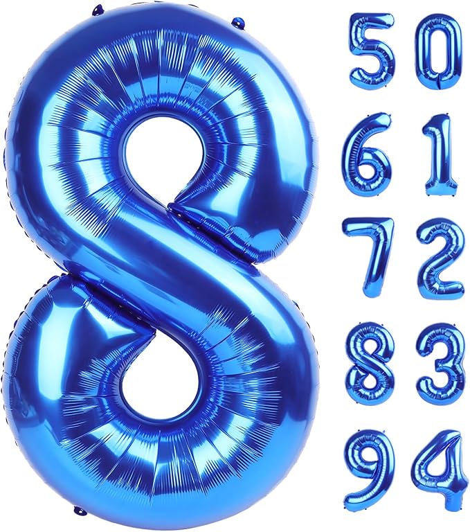 Navy Blue 8 Balloon by IWERP
