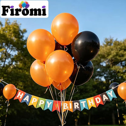 Firomi Small Orange Balloons 5-inch 100 Pack | Helium Shiny Orange Thicken - Image 5