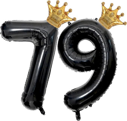 40 inch Large Black 79 Balloon Number by Unknown