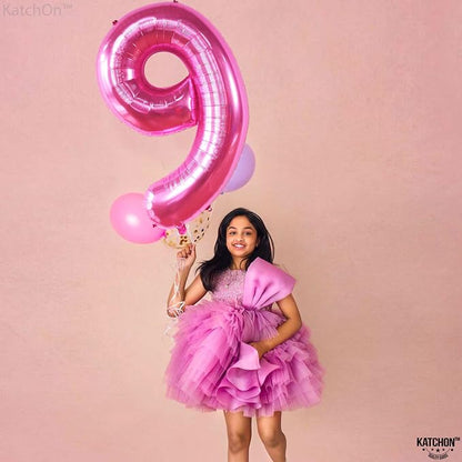 KatchOn, Giant Hot Pink Number 9 Balloon- 40 Inch, 9th Birthday Decorations | - Image 8