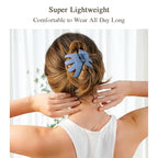 MAORULU Hair Clips for Thick Hair, 3.2" Big Claw Octopus Clips, Strong Hold Jumbo Hair Clip for Women and Girls, 6 Packs (Multi Colors)