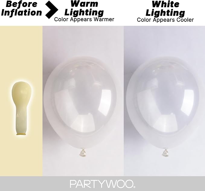 PartyWoo Clear Balloons 130pcs Different Sizes of 18 12 10 5 Inch | Balloons - Image 3