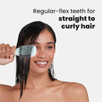 Tangle Teezer Ultimate Detangler Hairbrush, Eliminates Knots & Reduces Breakage, Mini Hair Brush for Travel, Small Hands & All Hair Types, Marshmallow Pink & Mint