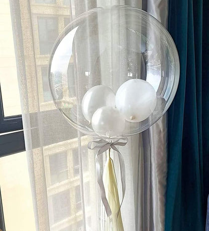 36 Inch Bobo Balloons, Large Bubble Balloons | Transparent Bubble Balloon - Image 3