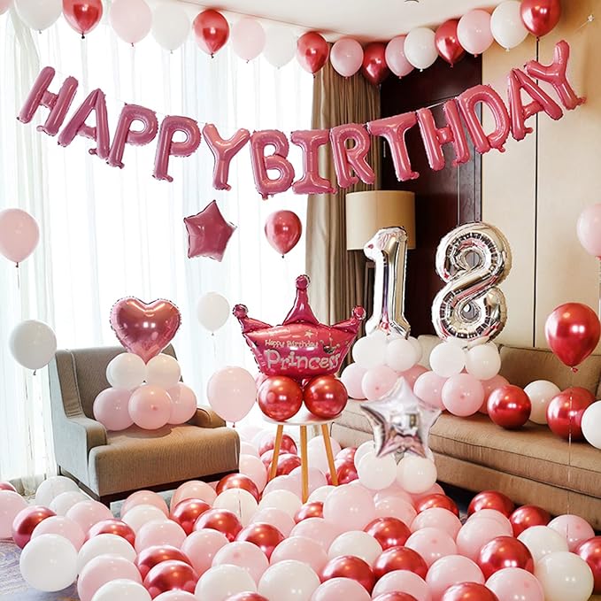 CANREVEL Happy Birthday Banner Decorations + 8Pcs Star Balloons, - Image 6
