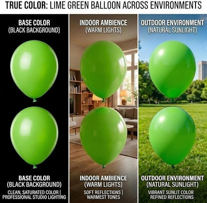 114pcs Lime Green Balloons, 18/12/10/5inch Light Green Latex Party Balloons | - Image 5