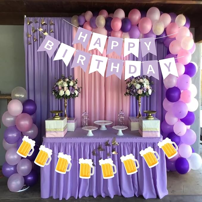 Beer Birthday Banner for Beer Party and Birthday Wedding Party Supplies - Image 3